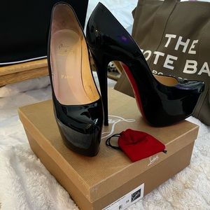 Christian Louboutin heels worn only twice, size 38.